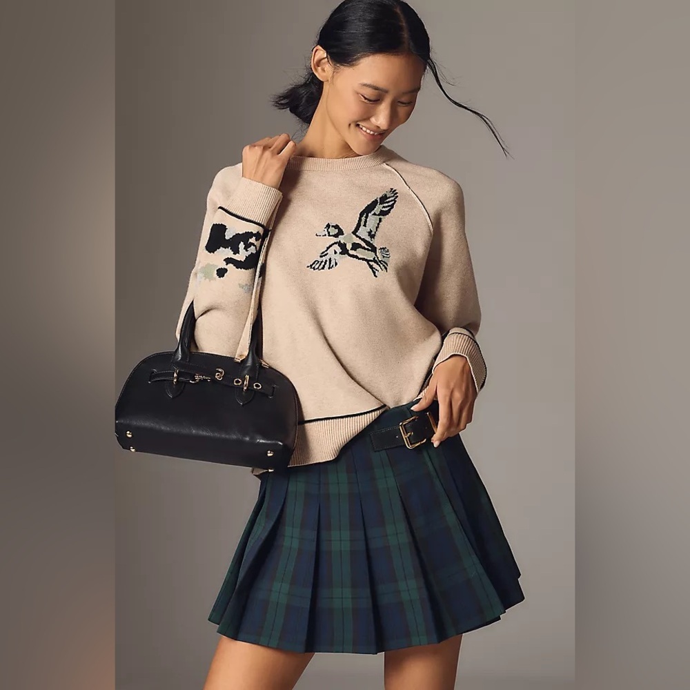 NWT Size XS - Pilcro The Oaklyn Cozy Knit Duck Sweatshirt/Sweater (NWT US$128)